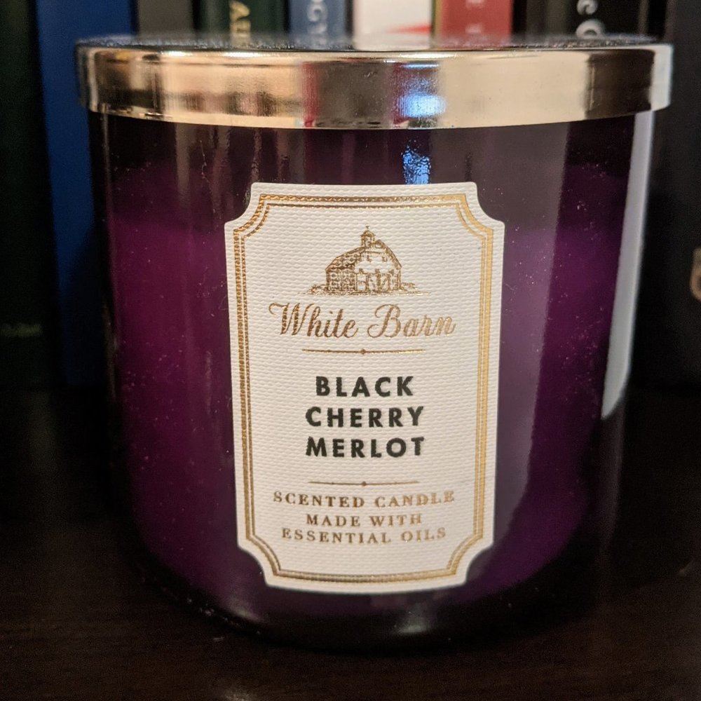 Large Black Cherry Merlot 3-Wick Candle